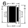 AD KüHNER 885312 Alternator Freewheel Clutch